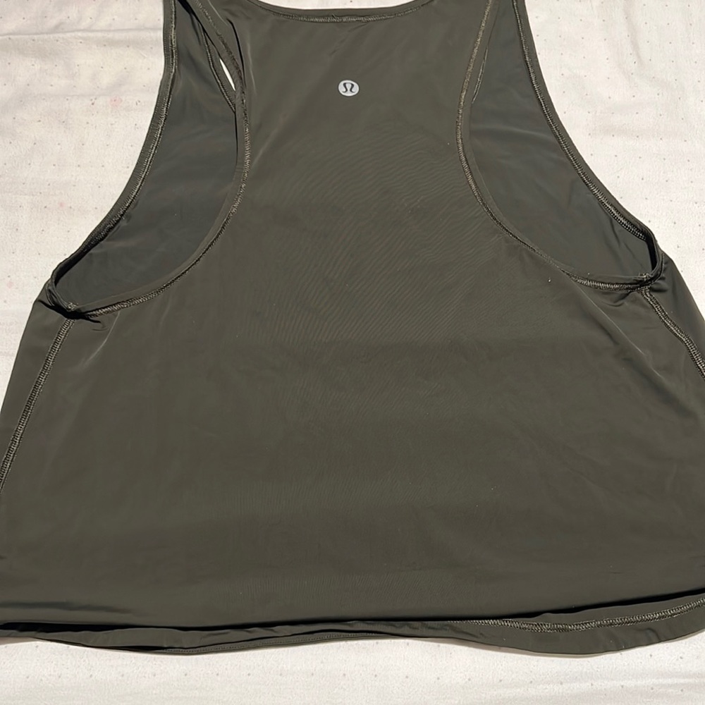 Lululemon Dark green tank top.